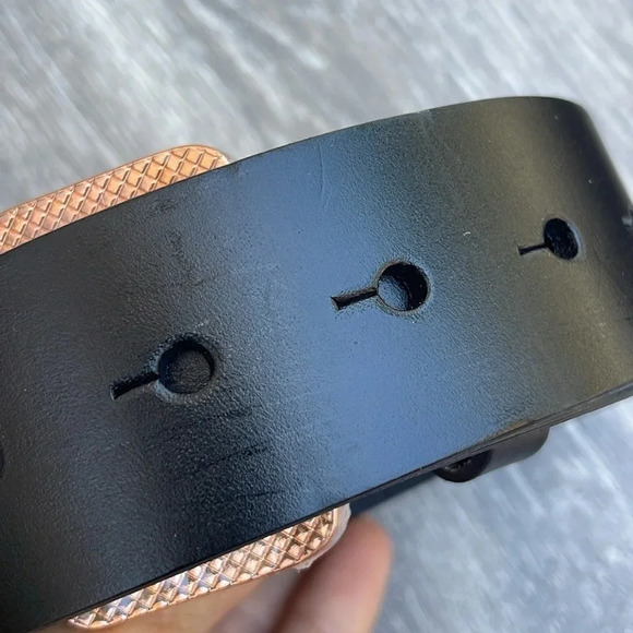 Nixon Heritage Leather Belt, black/rose gold - Picture 9 of 9